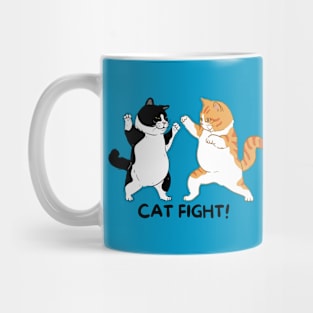 Funny Cat Fight Mug